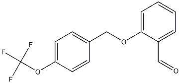 2-{[4-(trifluoromethoxy)phenyl]methoxy}benzaldehyde 结构式