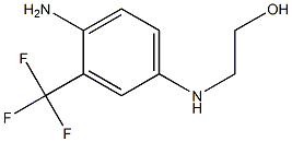 2-{[4-amino-3-(trifluoromethyl)phenyl]amino}ethan-1-ol 结构式