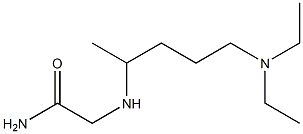 2-{[5-(diethylamino)pentan-2-yl]amino}acetamide 结构式