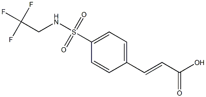 3-{4-[(2,2,2-trifluoroethyl)sulfamoyl]phenyl}prop-2-enoic acid 结构式