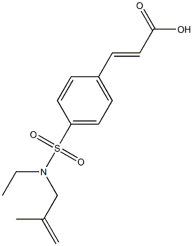 3-{4-[ethyl(2-methylprop-2-en-1-yl)sulfamoyl]phenyl}prop-2-enoic acid 结构式