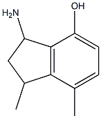 3-amino-1,7-dimethylindan-4-ol 结构式