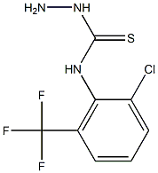 3-amino-1-[2-chloro-6-(trifluoromethyl)phenyl]thiourea 结构式