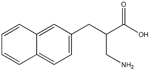 3-amino-2-(naphthalen-2-ylmethyl)propanoic acid 结构式