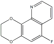 1,4-Dioxino[2,3-h]quinoline,  6-fluoro-2,3-dihydro- 结构式