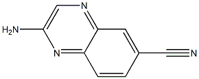 6-Quinoxalinecarbonitrile,  2-amino- 结构式