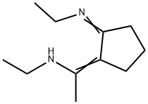 Ethanamine,  N-ethyl-1-[2-(ethylimino)cyclopentylidene]- 结构式