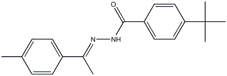 4-(tert-butyl)-N'-[(E)-1-(4-methylphenyl)ethylidene]benzohydrazide 结构式