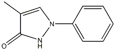 4-methyl-1-phenyl-1,2-dihydro-3H-pyrazol-3-one 结构式