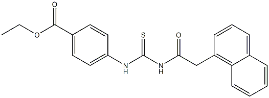 ethyl 4-[({[2-(1-naphthyl)acetyl]amino}carbothioyl)amino]benzoate 结构式