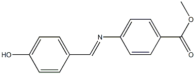 methyl 4-{[(E)-(4-hydroxyphenyl)methylidene]amino}benzoate 结构式