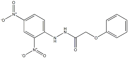 N'-(2,4-dinitrophenyl)-2-phenoxyacetohydrazide 结构式