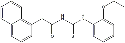 N-(2-ethoxyphenyl)-N'-[2-(1-naphthyl)acetyl]thiourea 结构式