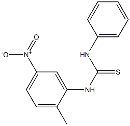 N-(2-methyl-5-nitrophenyl)-N'-phenylthiourea 结构式