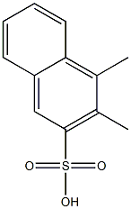 3,4-Dimethyl-2-naphthalenesulfonic acid 结构式
