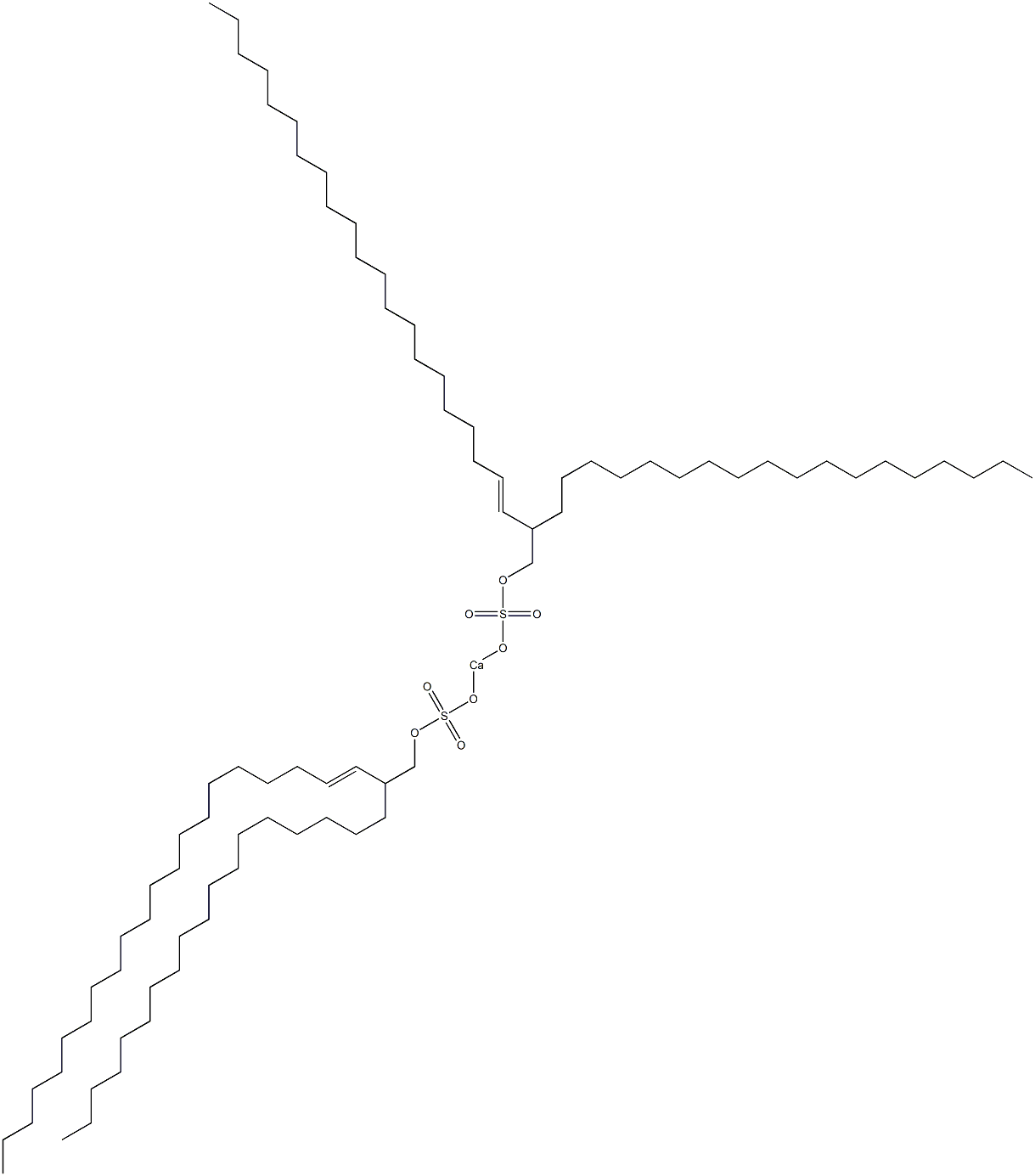 Bis(2-octadecyl-3-tricosenyloxysulfonyloxy)calcium 结构式