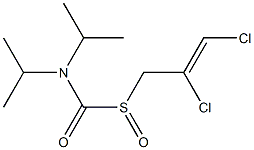 Diisopropylthiocarbamic acid S-oxide S-[(Z)-2,3-dichloroallyl] ester 结构式