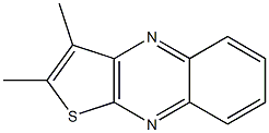 2,3-Dimethylthieno[2,3-b]quinoxaline 结构式