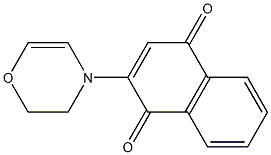 2-[(5,6-Dihydro-4H-1,4-oxazin)-4-yl]-1,4-naphthoquinone 结构式