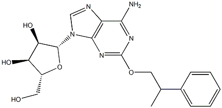 2-(2-Phenylpropoxy)adenosine 结构式