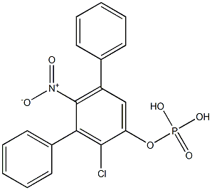 Phosphoric acid diphenyl(2-chloro-4-nitrophenyl) ester 结构式