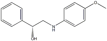 (1R)-1-Phenyl-2-[(4-methoxyphenyl)amino]ethan-1-ol 结构式