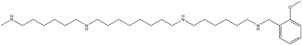 1-(2-Methoxyphenyl)-2,9,18,25-tetraazahexacosane 结构式