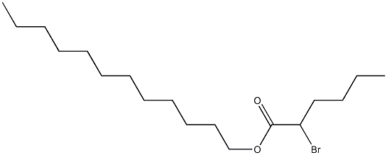 2-Bromohexanoic acid dodecyl ester 结构式