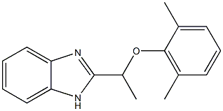 2-[1-(2,6-Dimethylphenyloxy)ethyl]-1H-benzimidazole 结构式