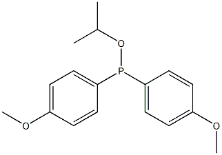 Di(4-methoxyphenyl)phosphinous acid isopropyl ester 结构式