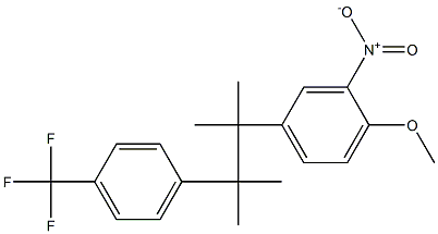 2,3-Dimethyl-2-(4-trifluoromethylphenyl)-3-(4-methoxy-3-nitrophenyl)butane 结构式