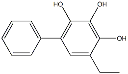 4-Ethyl-6-phenylbenzene-1,2,3-triol 结构式