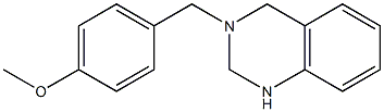 3-(4-Methoxybenzyl)-1,2,3,4-tetrahydroquinazoline 结构式