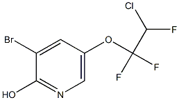 3-Bromo-5-(2-chloro-1,1,2-trifluoroethoxy)pyridin-2-ol 结构式