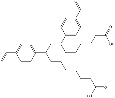 7,9-Bis(p-vinylphenyl)hexadecanedioic acid 结构式