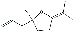 Tetrahydro-2-(1-methylethylidene)-5-methyl-5-(2-propenyl)furan 结构式