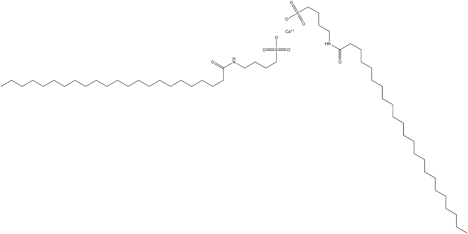 Bis[4-[(1-oxotricosyl)amino]-1-butanesulfonic acid]calcium salt 结构式