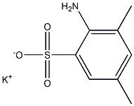 2-Amino-3,5-dimethylbenzenesulfonic acid potassium salt 结构式