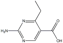 2-Amino-4-ethylpyrimidine-5-carboxylic acid 结构式