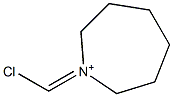 1-(Chloromethylene)hexahydro-1H-azepin-1-ium 结构式