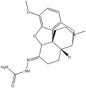 17-Methyl-3-methoxy-4,5-epoxymorphinan-6-one carbamoyl hydrazone 结构式