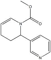 2-(3-Pyridyl)-1,2,3,4-tetrahydropyridine-1-carboxylic acid methyl ester 结构式