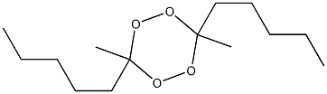 3,6-Dimethyl-3,6-dipentyl-1,2,4,5-tetroxane 结构式