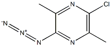 2-Azido-5-chloro-3,6-dimethylpyrazine 结构式