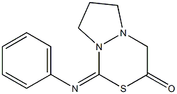 1-[(Phenyl)imino]-7,8-dihydro-6H-pyrazolo[1,2-c][1,3,4]thiadiazin-3(4H)-one 结构式