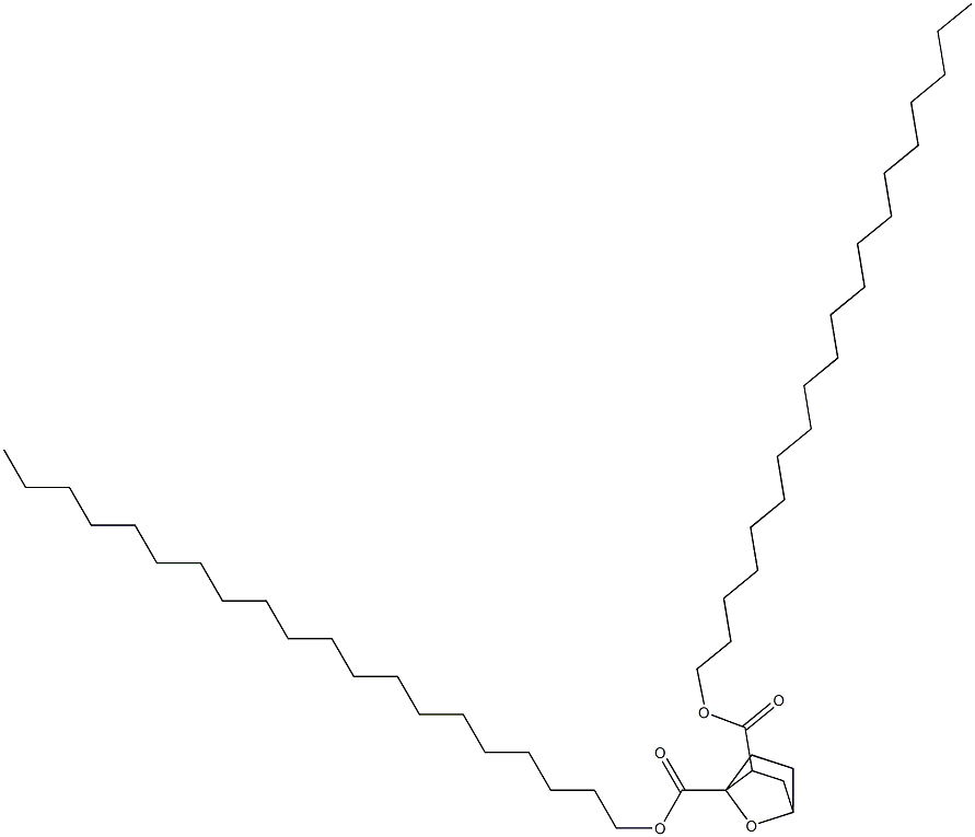 7-Oxabicyclo[2.2.1]heptane-1,2-dicarboxylic acid diicosyl ester 结构式