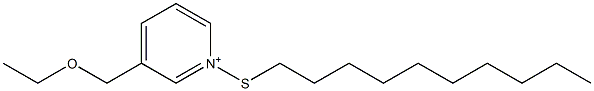 3-(Ethoxymethyl)-1-(decylthio)pyridinium 结构式