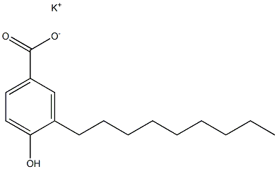 3-Nonyl-4-hydroxybenzoic acid potassium salt 结构式