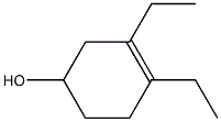 3,4-Diethyl-3-cyclohexen-1-ol 结构式