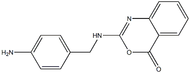 2-[(4-Aminophenyl)methyl]amino-4H-3,1-benzoxazin-4-one 结构式